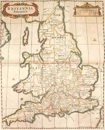 Saxon Britain (Robert Morden, 1772)